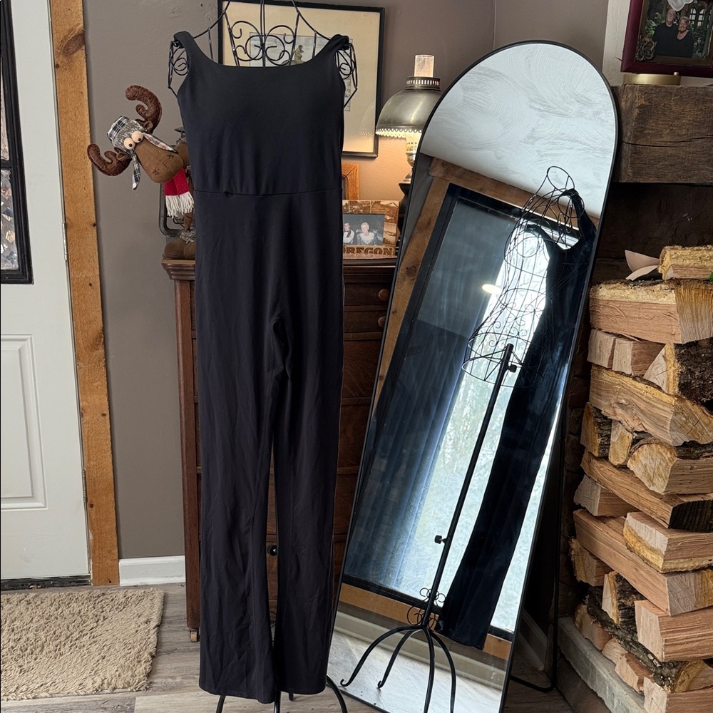 Black Spaghetti Strap Jumpsuit
